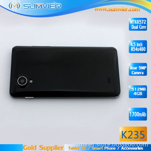 4.5inch Mtk6572 Dual SIM Android 4.2 Cellphone with 4G ROM